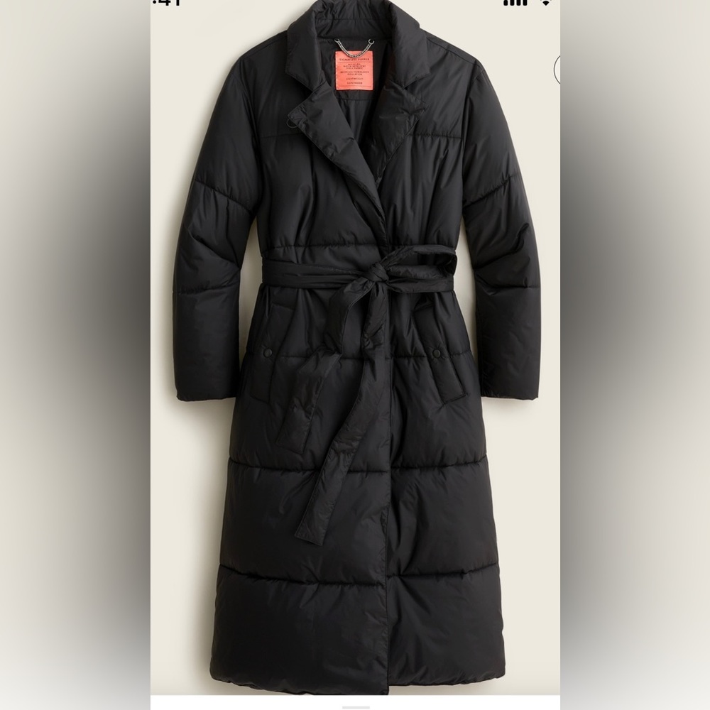 J. Crew Full Length Puffer Wrap Coat
